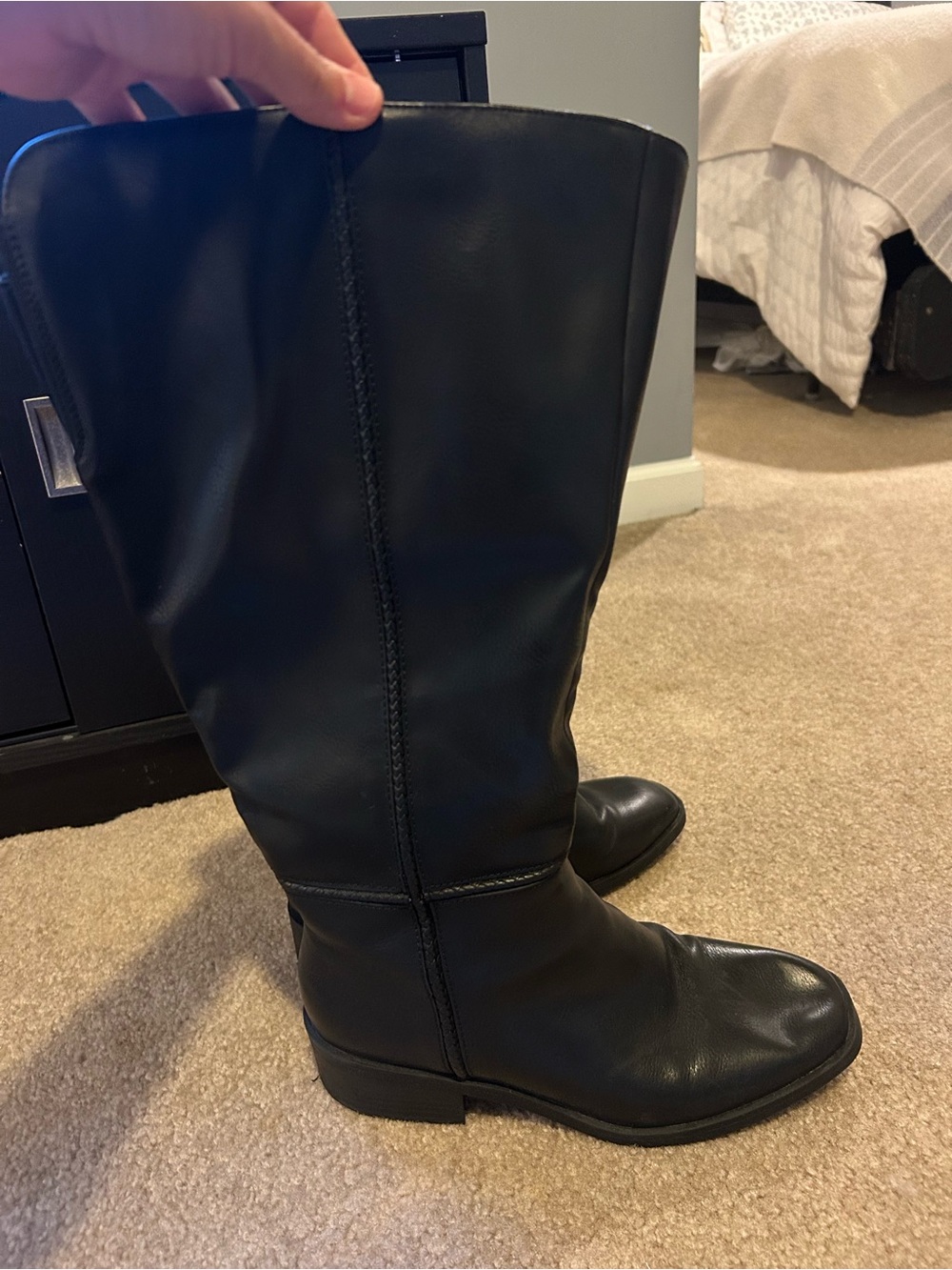 Classic Tall Black Women's Boots - Picture 3 of 4